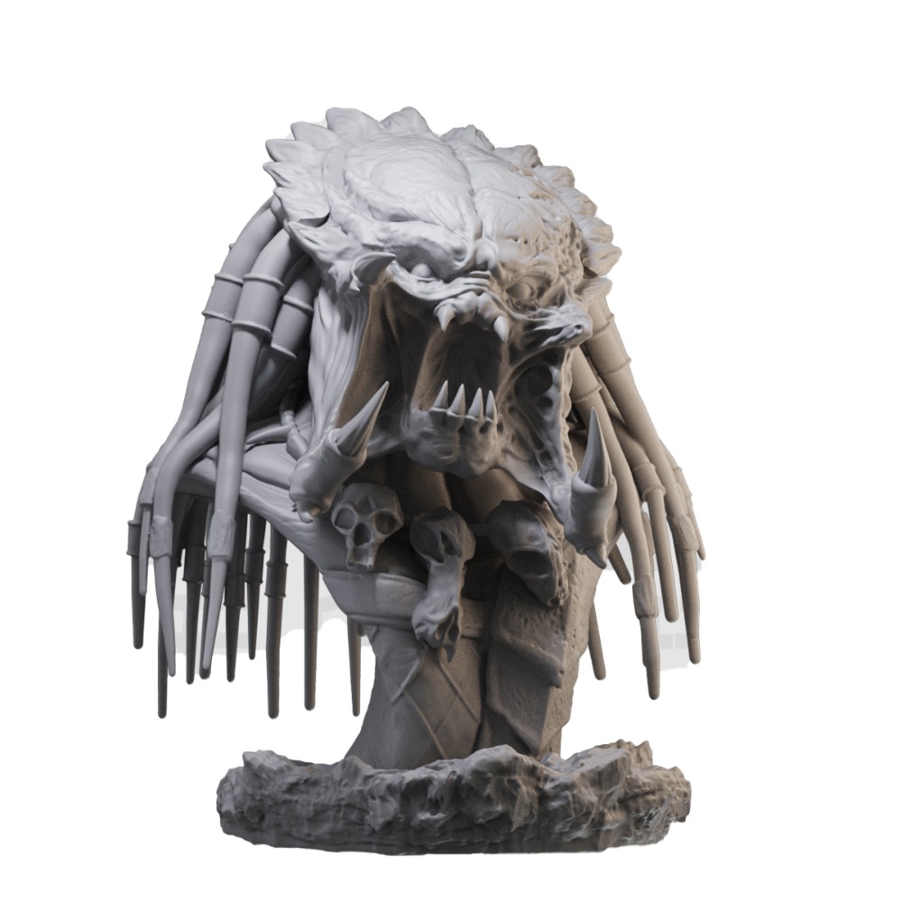 3D Printing Ptc - 1/10 1/16 Lone Wolf Busto Modello