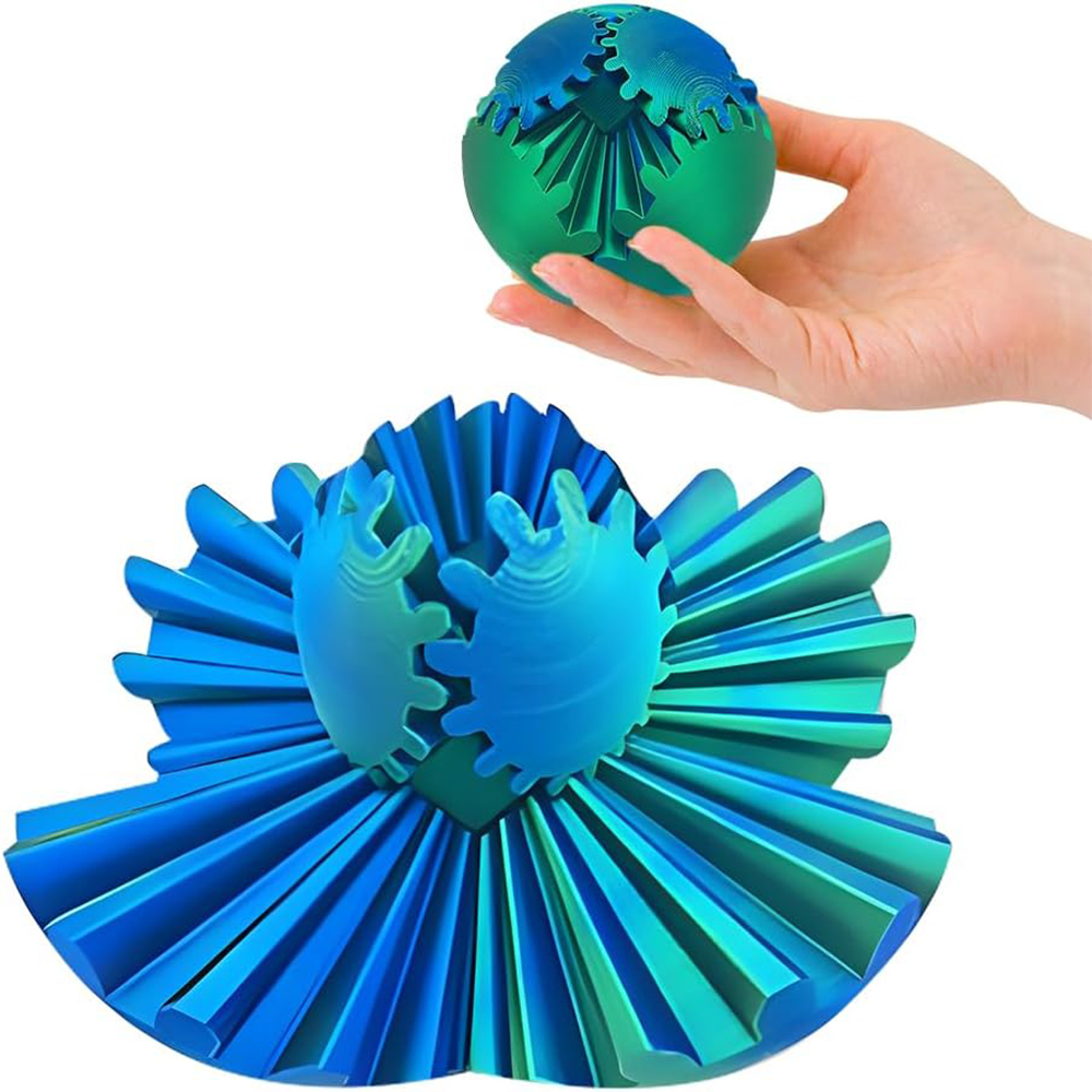 3D Printing Gears - Gear Ball 3D Stampato Fidget Toys