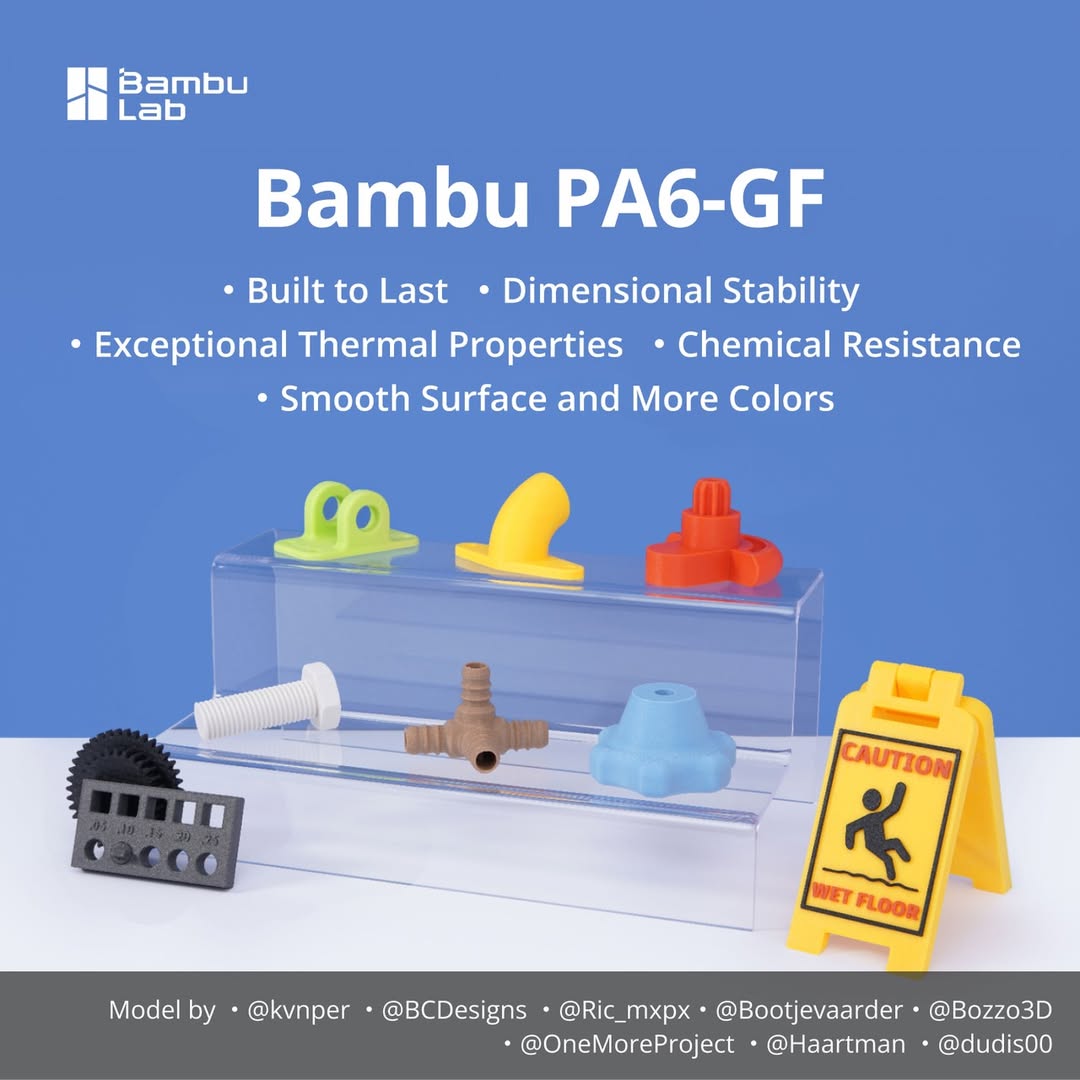 3D Printing Glass - PA6-GF per filamento di stampa 3D