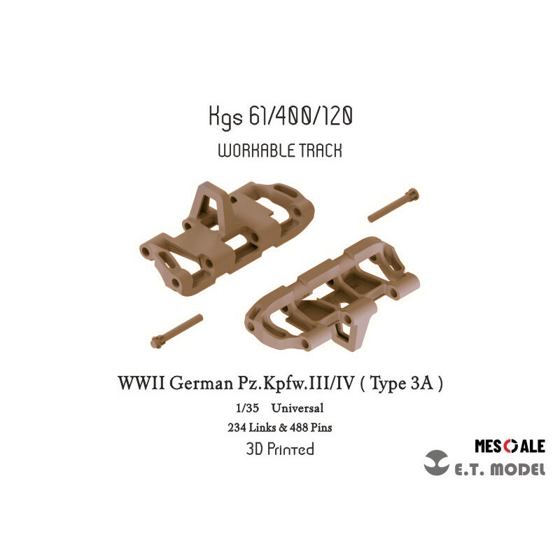 3D Printing And Additive Manufacturing - ET 1/35 P35-020 Cingoli Funzionanti per