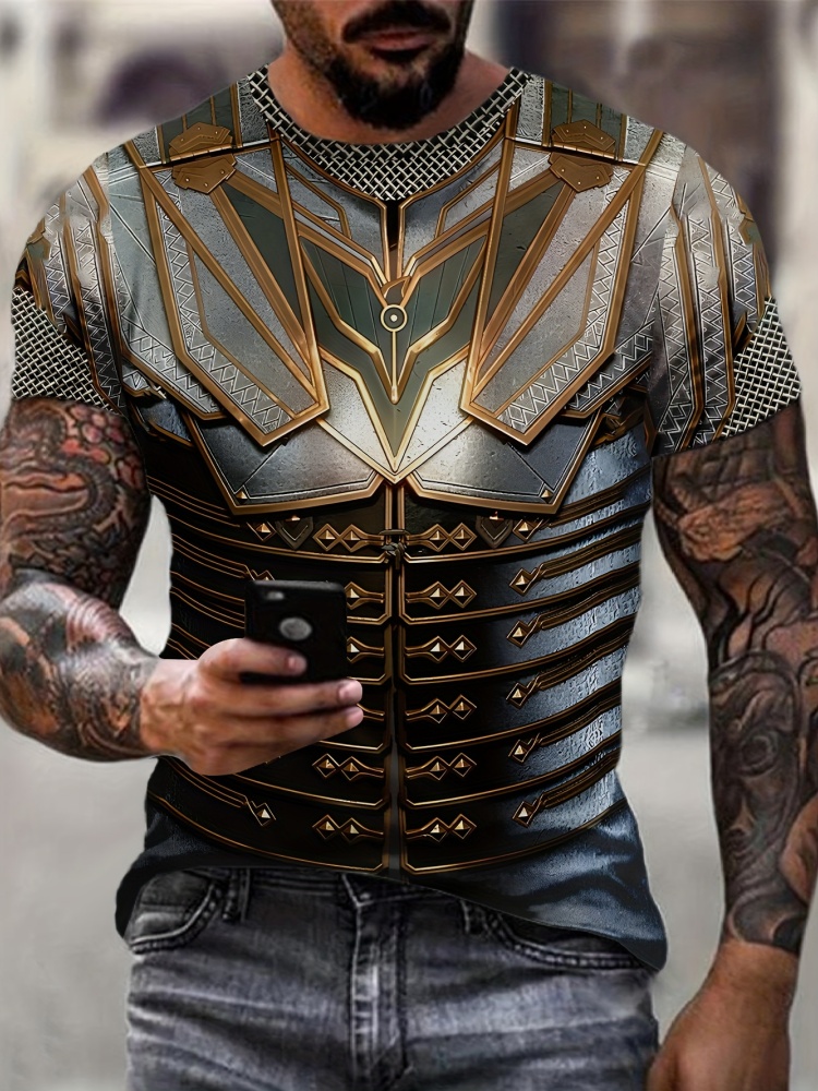 3D Printing Knight Armor - T-shirt da uomo con stampa 3D
