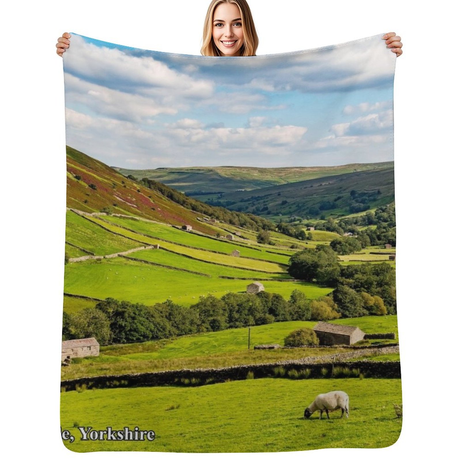 3D Printing Yorkshire - Coperta morbida in peluche Yorkshire Dales,