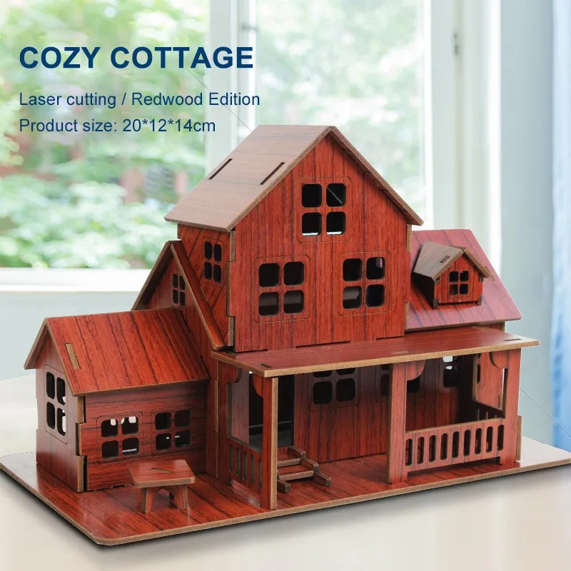 3D Printing House - Puzzle 3D in Legno: Kit Fai-da-Te