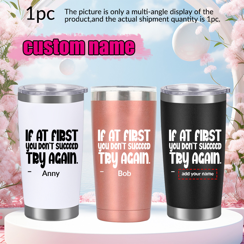 3D Printing Steel - 1pc Nome personalizzato 20oz Tazza per