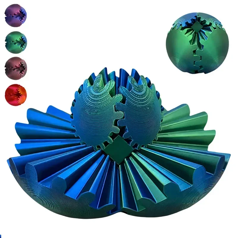 3D Printing Gears - Palla con ingranaggi stampata in 3D