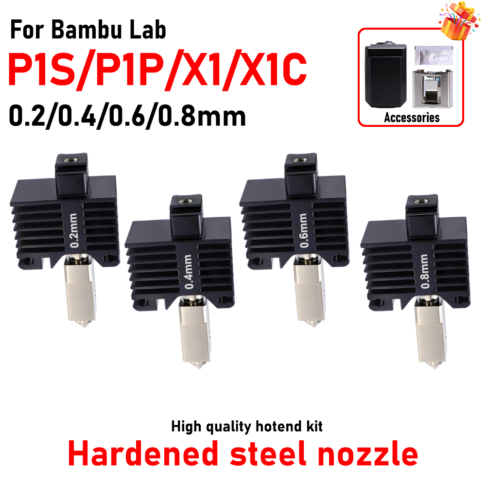 3D Printing Steel - Hotend per Bambu Lab P1P X1C