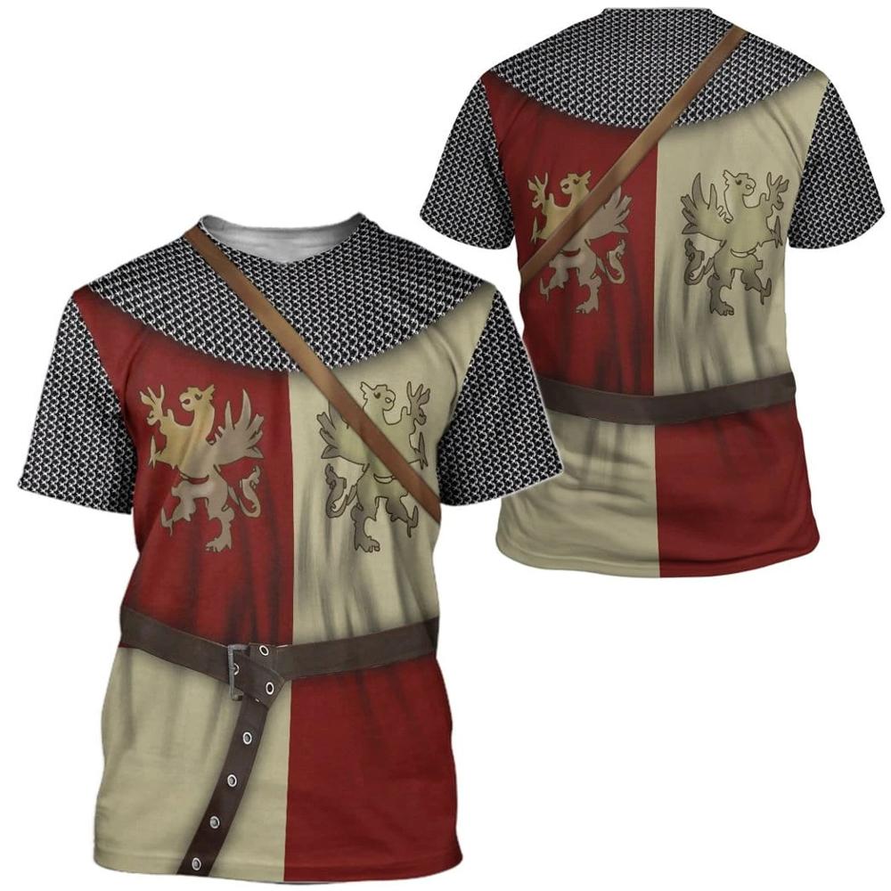3D Printing Knight Armor - Maglietta da uomo con stampa 3D