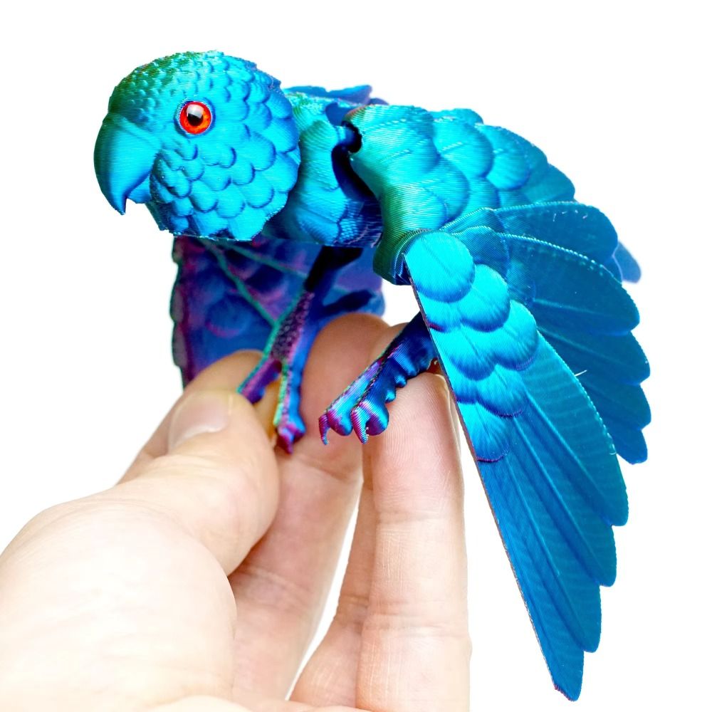 3D Printing Yourself - Occhio simulato Modello di pappagallo stampato