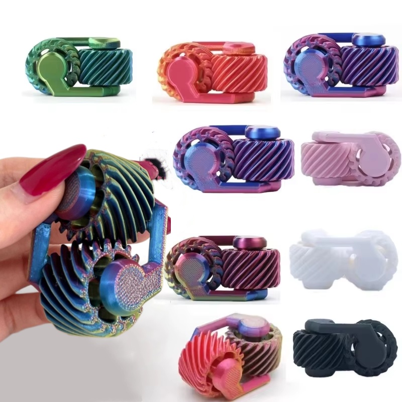 3D Printing Gears - 1 Pezzo Fidget Spinner Stampato in
