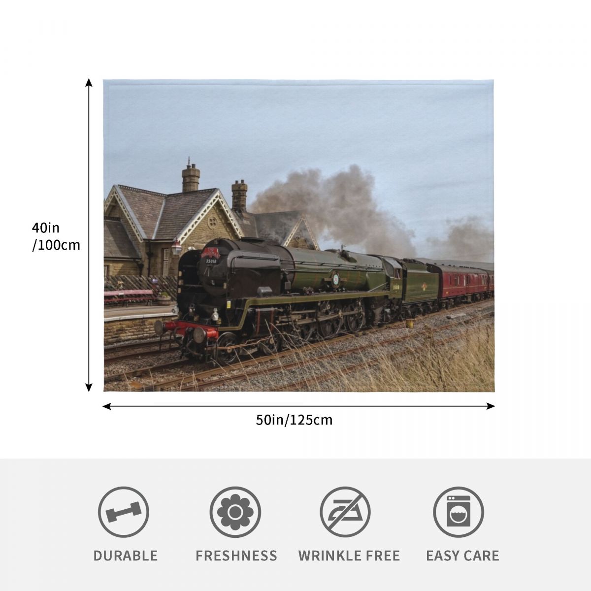 Coperta con stampa di treni a  - 3D Printing Yorkshire recensione e prezzo