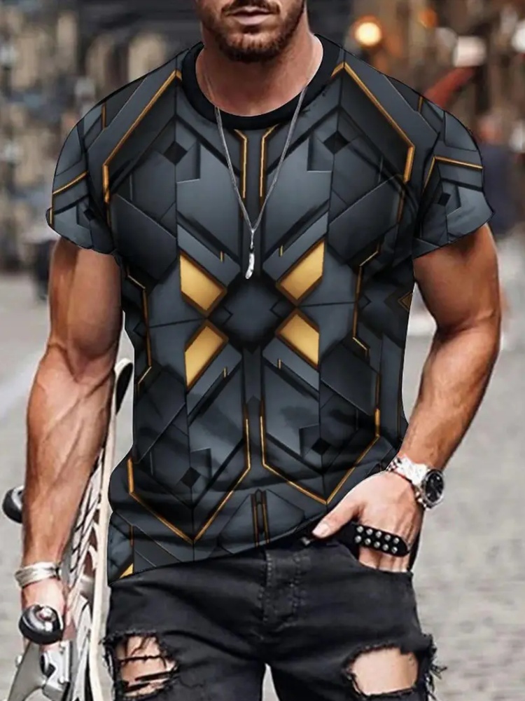 T-shirt da uomo con stampa 3D  - 3D Printing Knight Armor recensione e prezzo