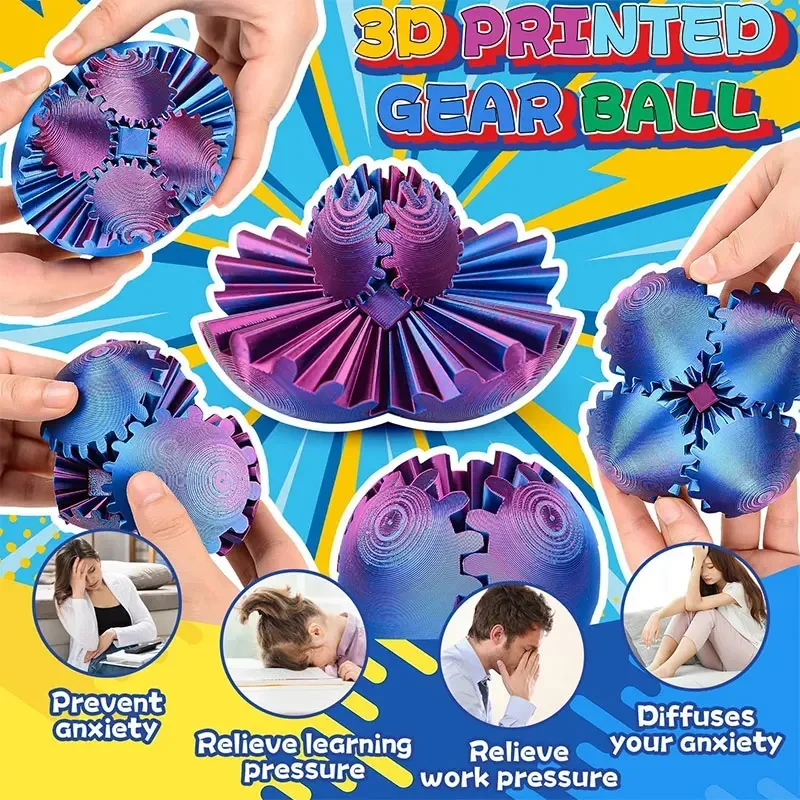Palla con ingranaggi stampata  - 3D Printing Gears recensione e prezzo