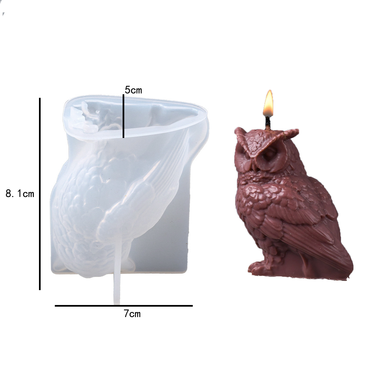 3D carino gufo in piedi candel - 3D Printing Epoxy Resin recensione e prezzo
