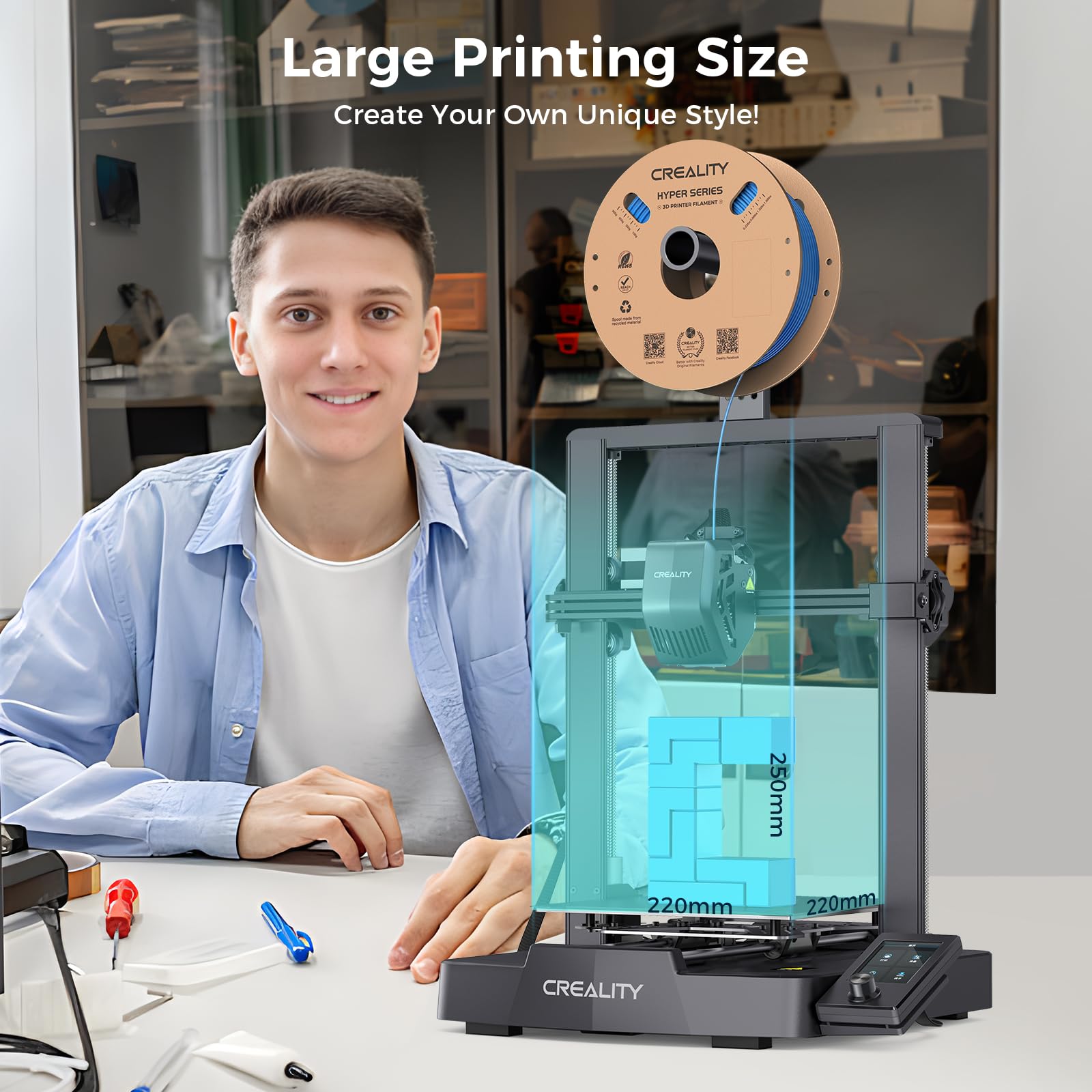 CREALITY Ender-3 V3 SE Stampan - 3D Printing Online recensione e prezzo