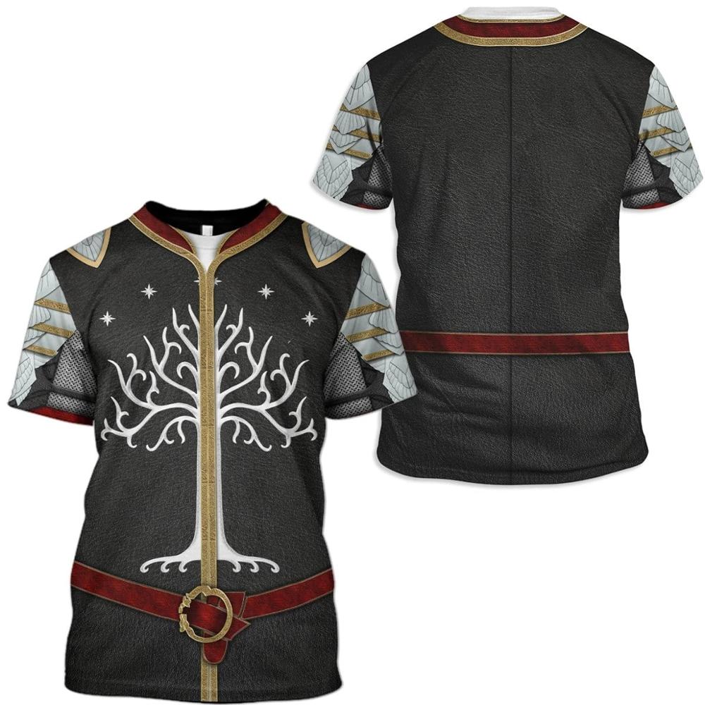 Maglietta da uomo con stampa 3 - 3D Printing Knight Armor recensione e prezzo